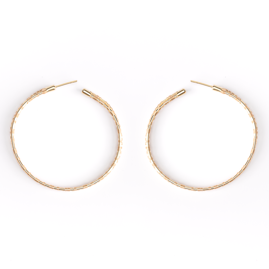 Bamboo Gretta Hoops