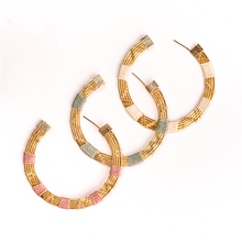 Load image into Gallery viewer, Bamboo Kayla Hoops
