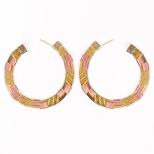 Load image into Gallery viewer, Bamboo Kayla Hoops
