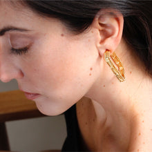 Load image into Gallery viewer, Bamboo Sophia Hoops
